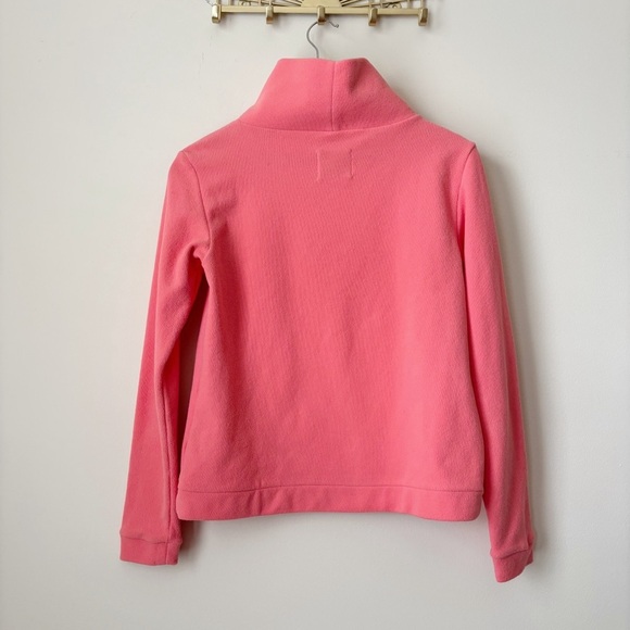 Dudley Stephens Park Slope Fleece Pullover Small Coral - Picture 3 of 6